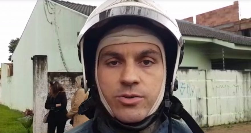 Fogo teria começado em um fogão a lenha, diz Tenente dos Bombeiros