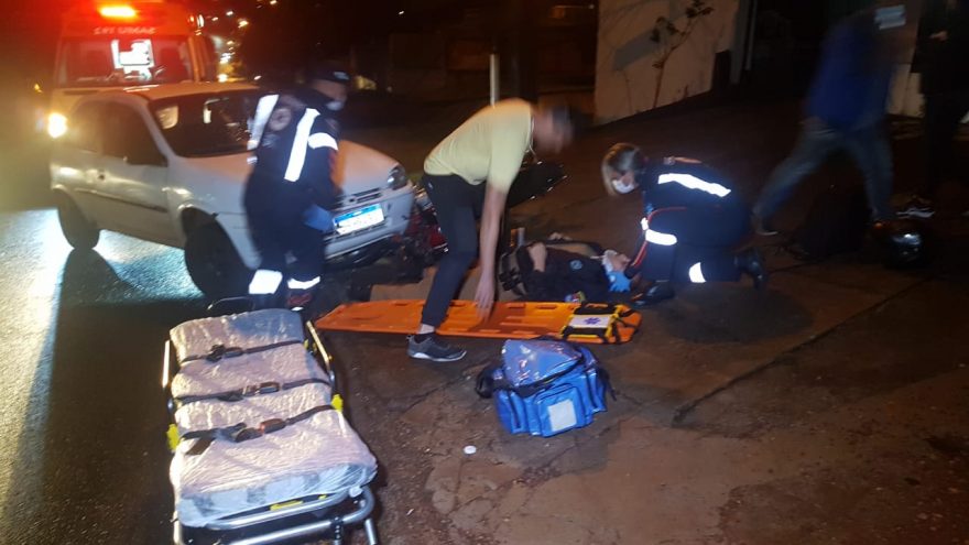 Policial Militar fica ferido após acidente de trânsito no Bairro Brasília