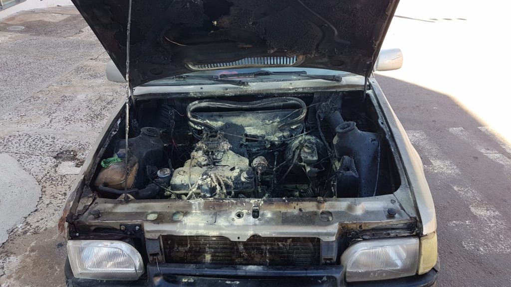 Motor de Escort pega fogo na Av. Carlos Gomes