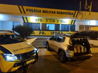 Imagem referente a Polícia Rodoviária Estadual realiza apreensão de produtos de descaminho