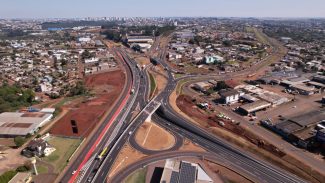 Dia histórico para Cascavel: veja imagens do novo Trevo Cataratas inaugurado neste domingo (21)