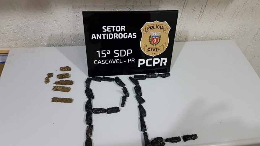 Homem é detido pelo GDE com 30 porções de maconha