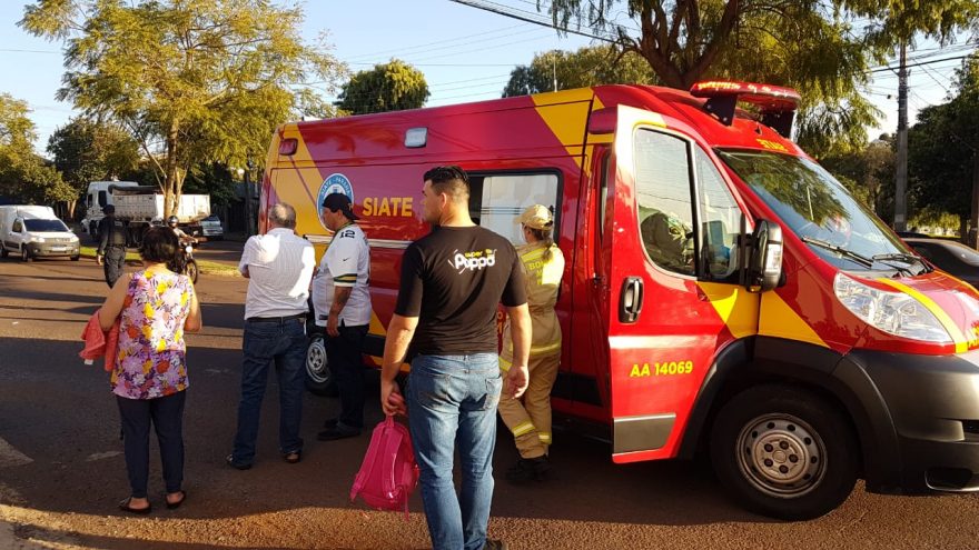 Criança de seis anos fica ferida após ser atropelada no Bairro Pacaembu