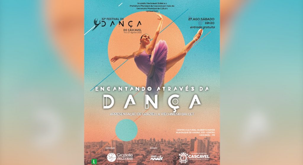 32° Festival de Dança de Cascavel encerra neste sábado (27) com o espetáculo “Encantando através da dança”￼