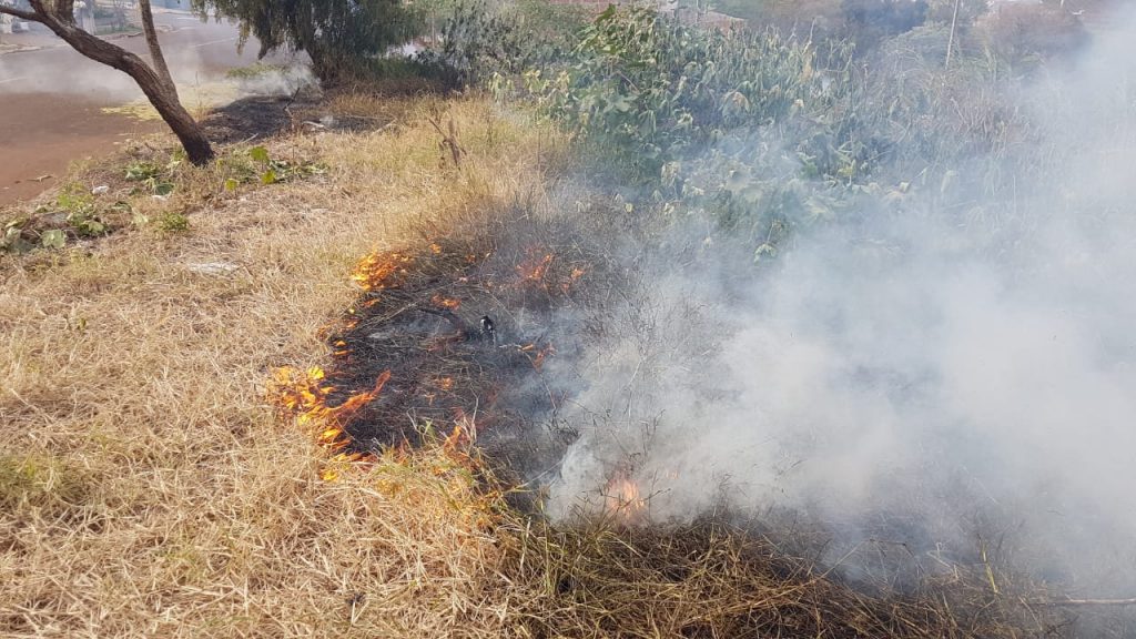 Incêndio ambiental mobiliza Corpo de Bombeiros no Verona