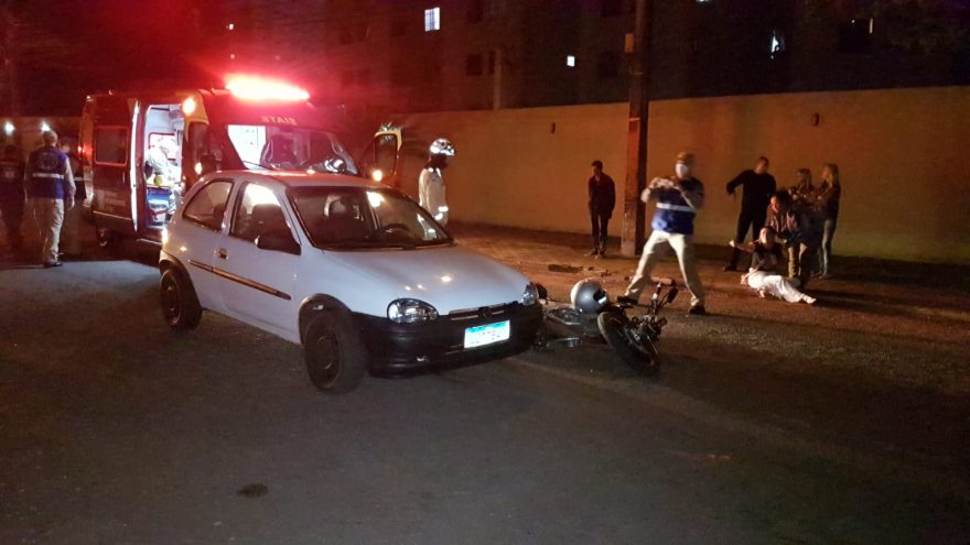 Idoso fica ferido após acidente de trânsito no Bairro Country