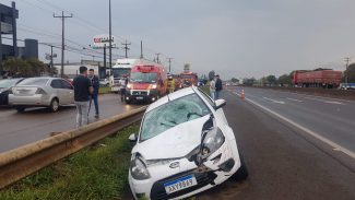 Homem morre após ser atropelado na rodovia BR-277, em Cascavel