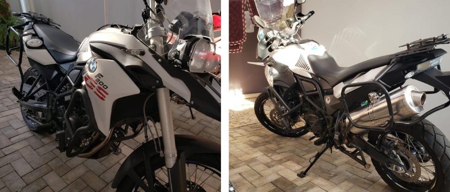 Motocicleta BMW placa GAO-8B48 foi furtada no Maria Luiza; Proprietário oferece recompensa por informações