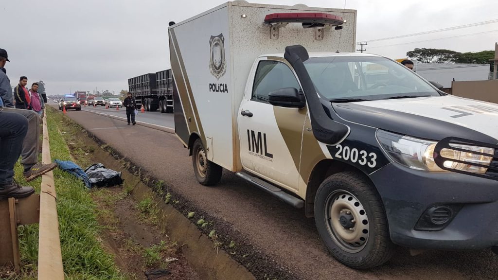 Segue sem identificação homem que morreu atropelado na BR-277