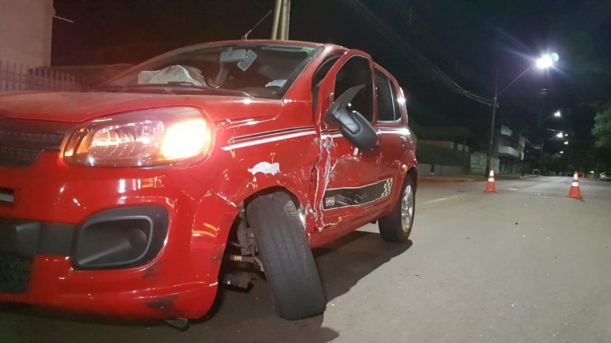 Acidente de trânsito é registrado na Rua Rio Grande do Sul, no Centro