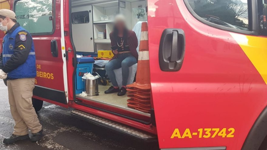 Após resistir à abordagem policial, mulher sofre queda no Bairro Alto Alegre