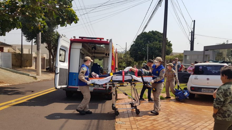Forte colisão de trânsito é registrada no Bairro Coqueiral