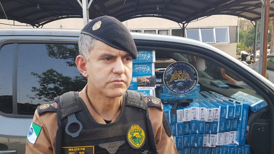 De acordo com a PM, contrabandistas tiveram prejuízo de cerca de R$ 1,2 milhões com carga de cigarro apreendida