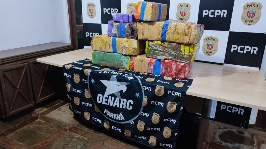 Denarc apreende 113kg de maconha; droga foi trazida para Cascavel