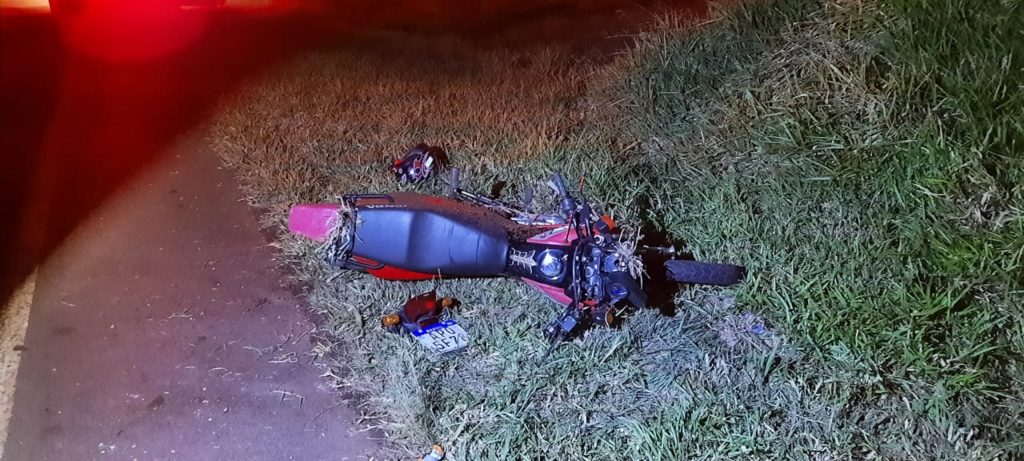 Moto furtada em Tupãssi é recuperada ao condutor sofrer acidente em Cascavel