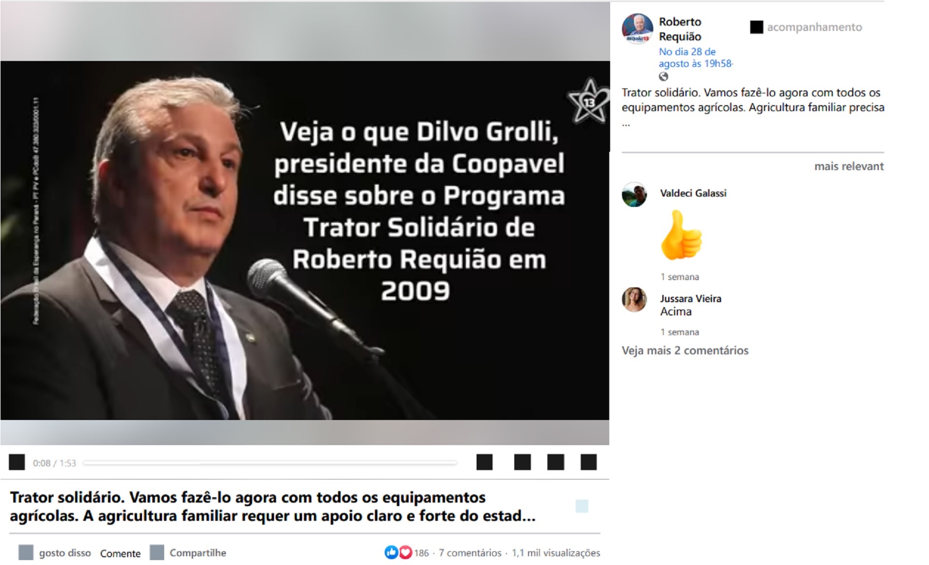 Presidente da Coopavel processa PT e Roberto Requião pelo uso indevido de imagem na campanha eleitoral