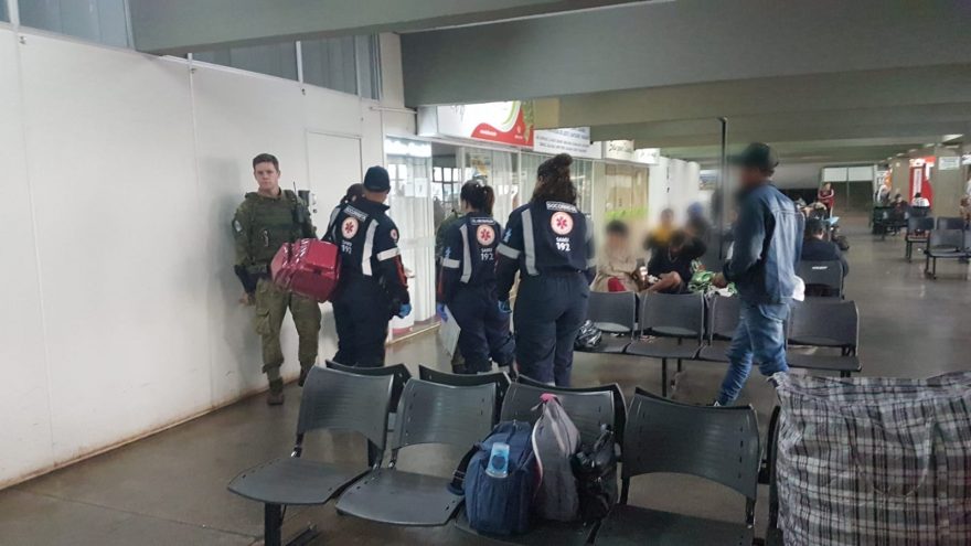 Desorientado e sangrando pela boca, homem é socorrido na Rodoviária