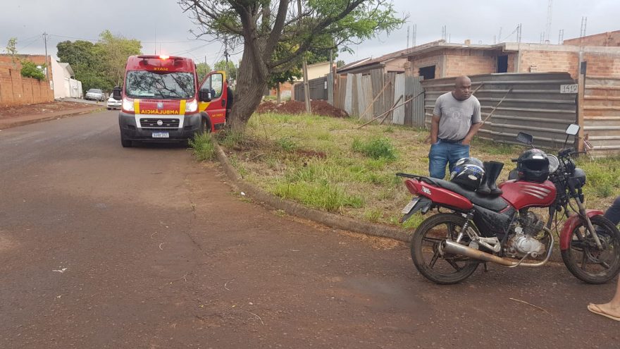 Jovem, de 24 anos, que está grávida se envolve em acidente no Bairro Periolo