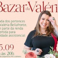 Bazar da Valéria: familiares realizam venda de pertences da comunicadora Imagem referente a Bazar da Valéria: familiares realizam venda de pertences da comunicadora