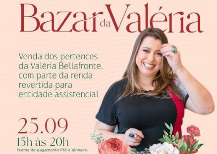 Bazar da Valéria: familiares realizam venda de pertences da comunicadora