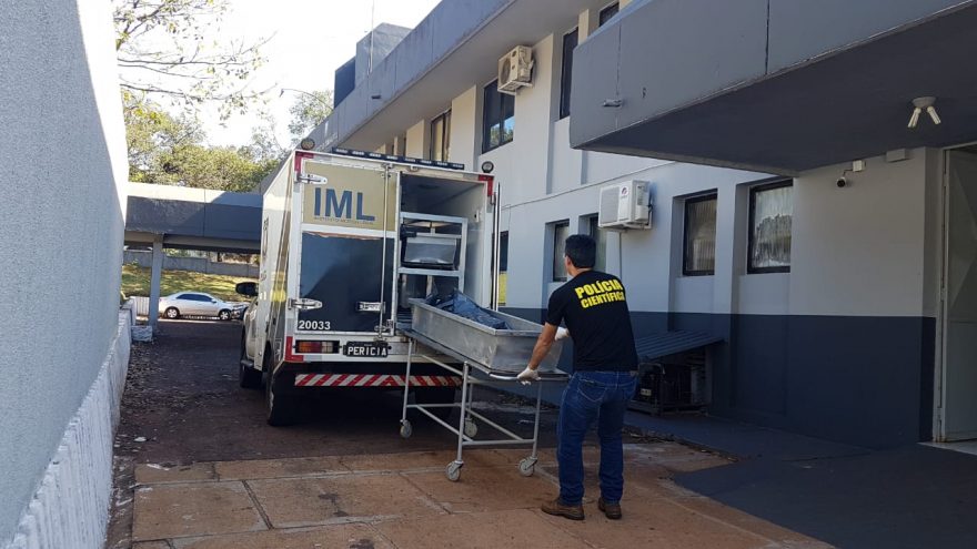 Corpo de Sérgio Adriano do Prado chega ao IML de Cascavel