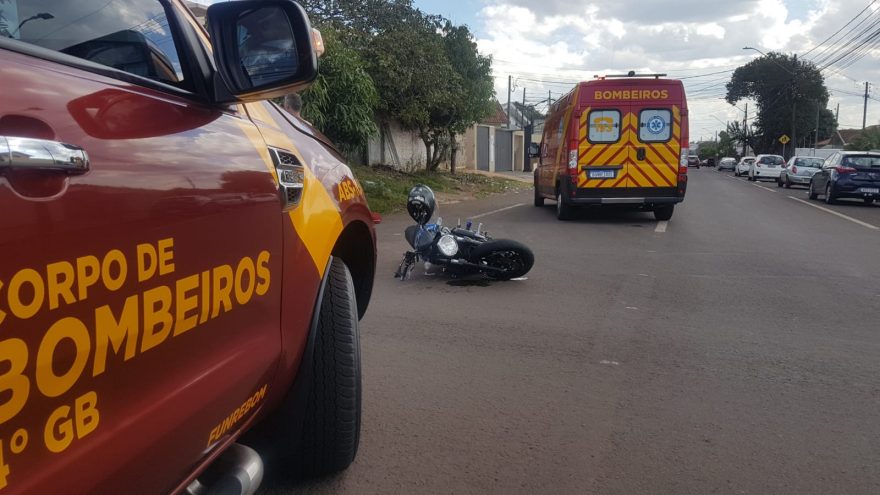 Motociclista tem lesões graves após acidente no Parque São Paulo