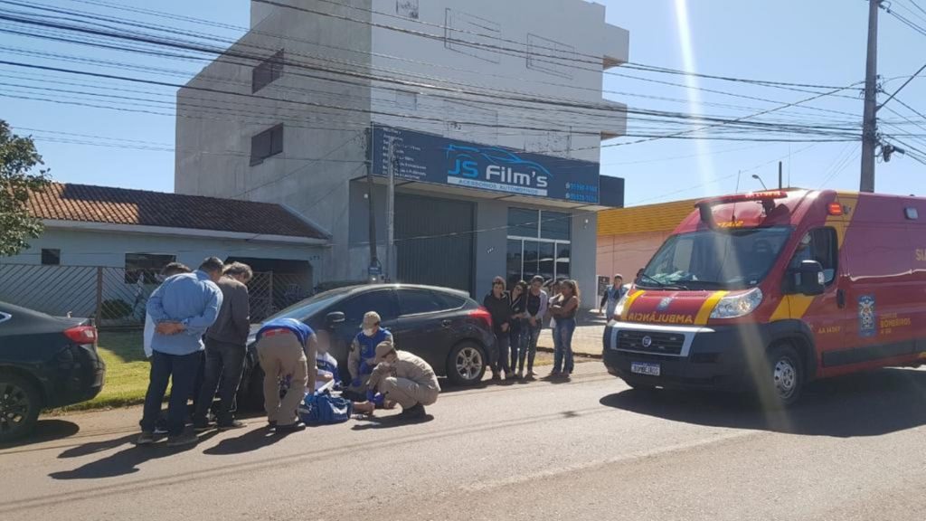 Homem fica ferido após colisão de trânsito no Bairro Pacaembu