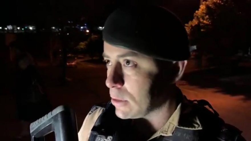 Oficial da PM explica ação de militar que precisou atirar contra homem que tentou matar o próprio pai