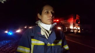 Tenente Marcela deu detalhes sobre a ocorrência de acidente com óbito na BR-467; 