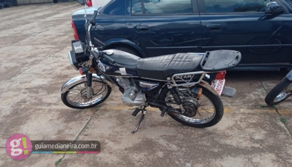 Medianeira: PM recupera moto com queixa de furto e detém uma pessoa por receptação