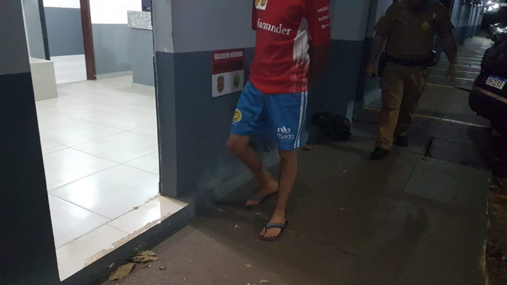 Suspeito de violência doméstica é detido pela PM no Loteamento Florais do Paraná