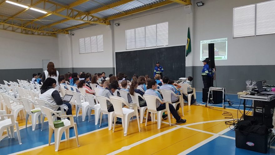 Crianças participam de atividade prática, teórica e lúdica na Semana Nacional do Trânsito