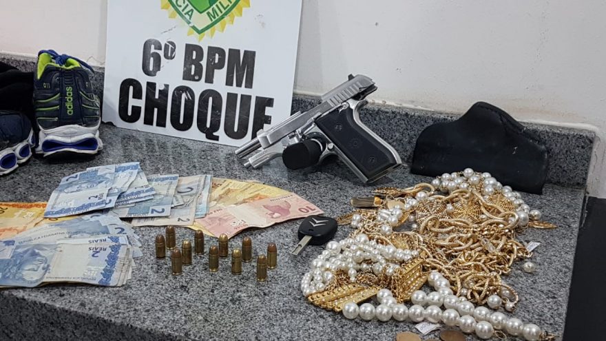 Autores de roubo são detidos pelo Choque no Centro