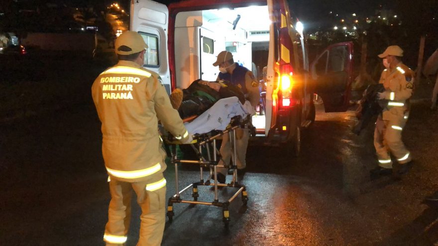 Motociclista fica ferido após sofrer acidente de trânsito no Santa Cruz