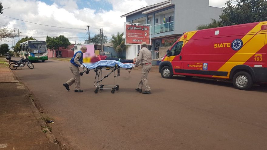 Adolescente é socorrido após sofrer queda no Bairro Santa Felicidade