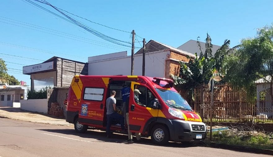 Homem sofre corte contuso na região do crânio após cair no Bairro Cancelli