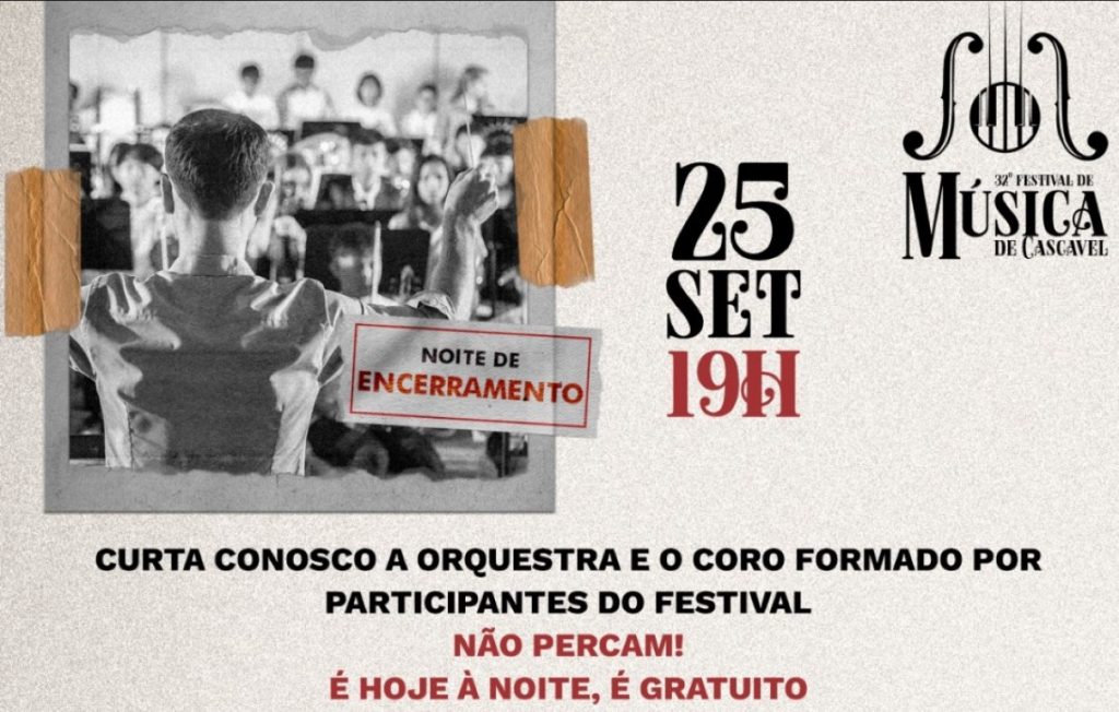 Festival de Música de Cascavel está chegando ao fim