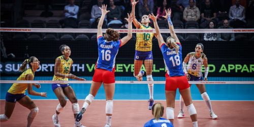 Brasil estreia com vitória no Mundial de vôlei feminino Imagem referente a Brasil estreia com vitória no Mundial de vôlei feminino