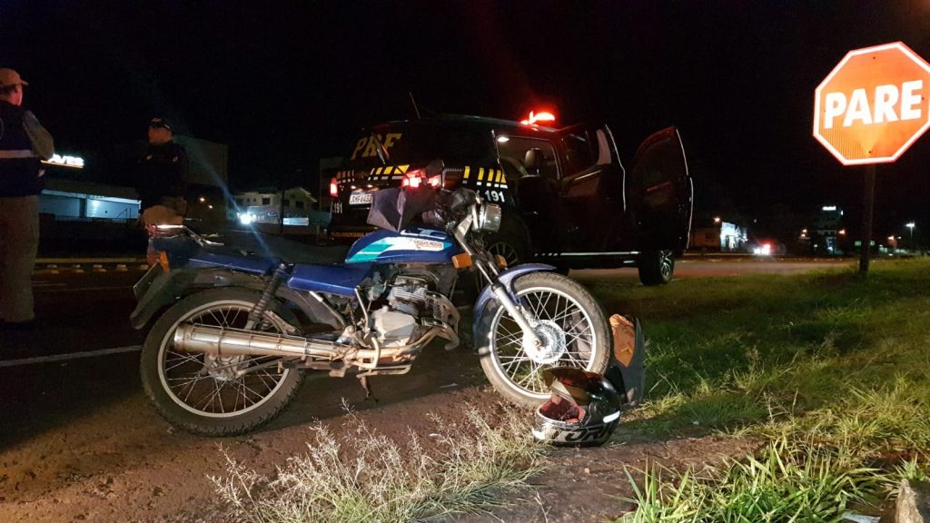 Motociclista sofre queda na marginal da BR-277 e Siate é mobilizado