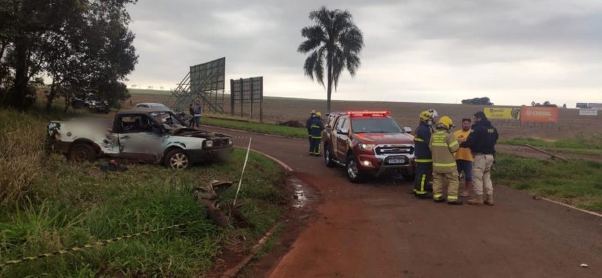 Mulher morre após gravíssima colisão na BR-369