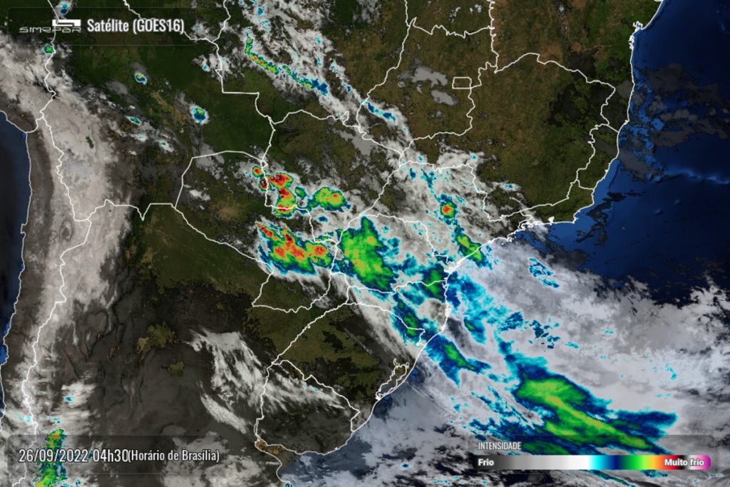 Segunda-feira será chuvosa com máxima de 17°C em Cascavel