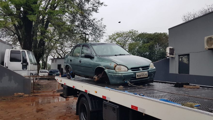 Guarda Municipal recupera Corsa placa MAW-6028 furtado em Guaíra