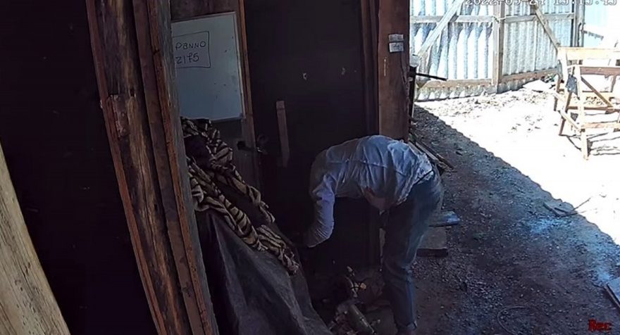 Ferramentas em depósito de obras foram furtadas no Recanto Tropical; Câmera de segurança flagrou a ação