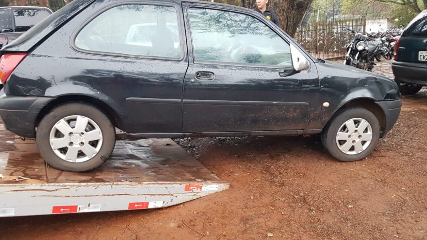 Polícia Militar recupera Fiesta com alerta de furto