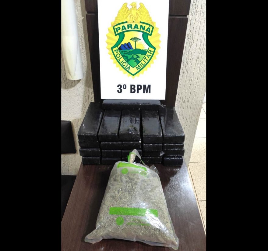 Operação Hórus: passageiro de ônibus é preso com 16 kg de maconha
