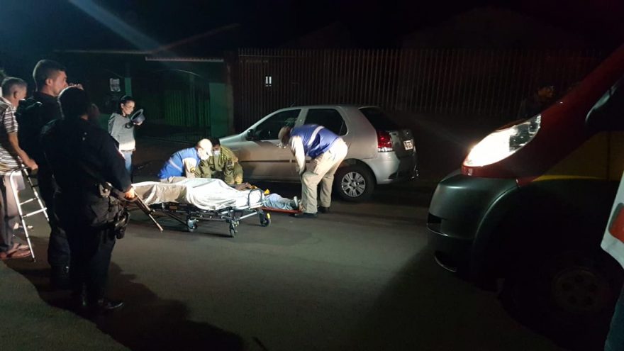 Porta de furgão derruba idoso no Bairro Floresta e Siate é acionado