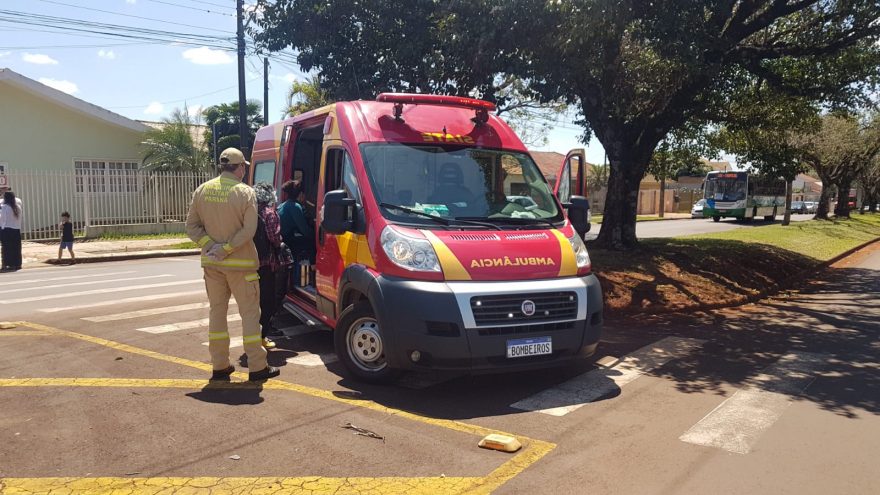Motociclista fica ferido em colisão com BMW na rotatória da Rua Manaus, no Tropical