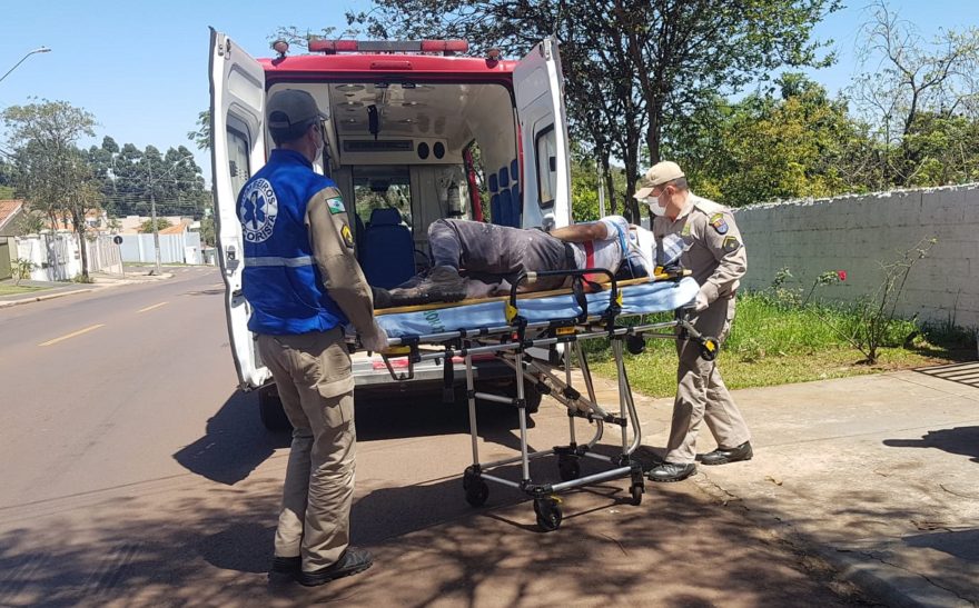 Trabalhador cai de escada e fratura costela no Bairro Tropical