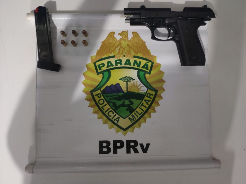 Polícia Rodoviária apreende pistola e detém homem durante abordagem na PR-323, entre Iporã a Cafezal do Sul