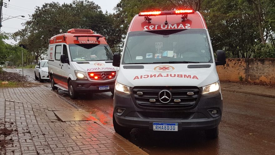 Homem sofre duas paradas cardiorrespiratórias e é socorrido pelo Samu no Bairro Santa Felicidade